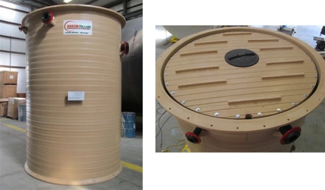 Double-wall construction with a removable bolted lid delivers built-in secondary containment and easy inspection access, engineered for demanding industrial applications. Double-wall construction with a removable bolted lid delivers built-in secondary containment and easy inspection access, engineered for demanding industrial applications.