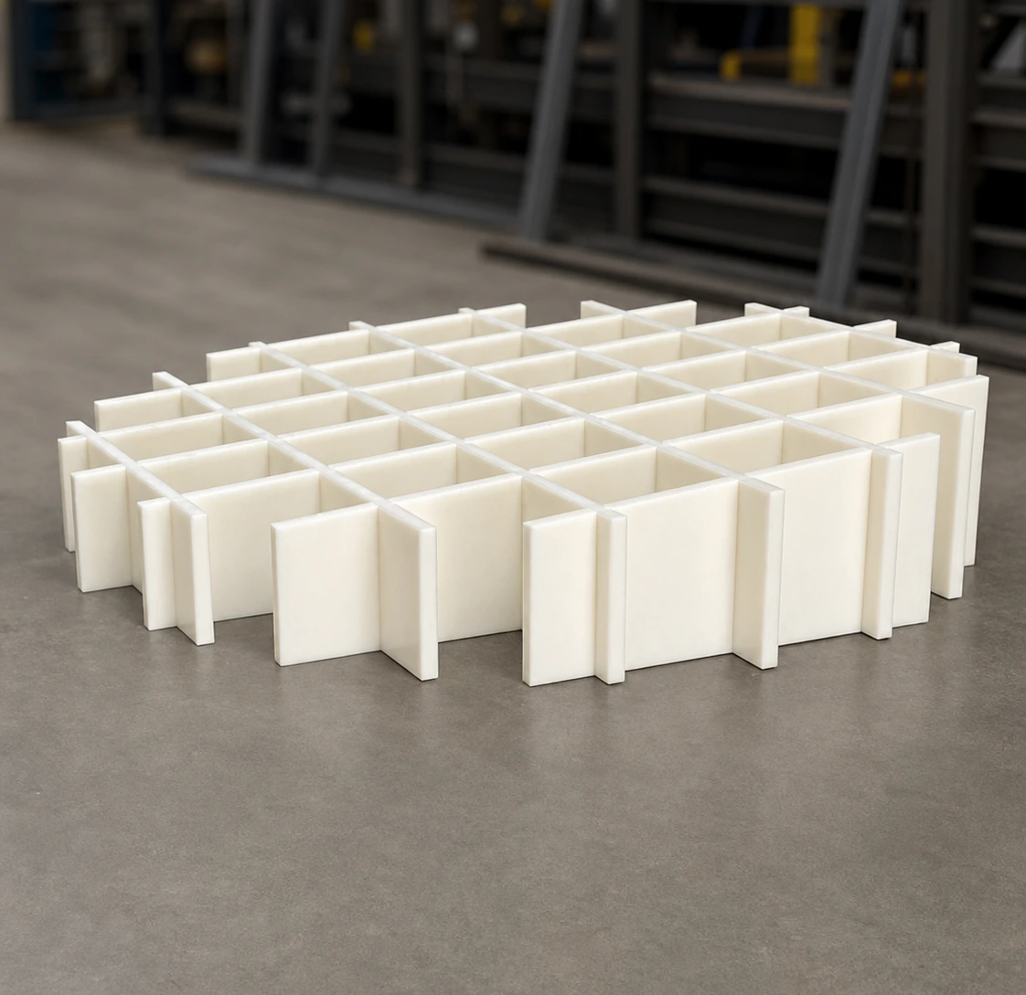 A plastic tank insert